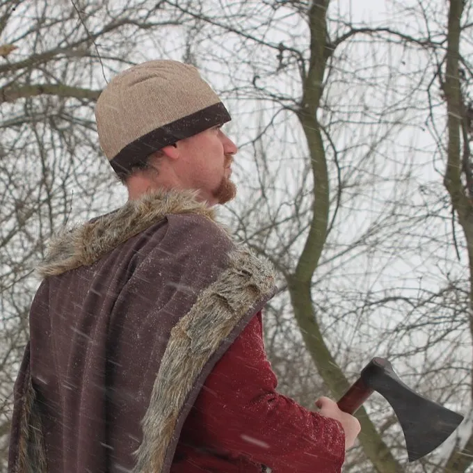 Bonnet Birka Motif à Chevrons, Marron 7 Bonnet Birka Motif à Chevrons, Marron – Image 5