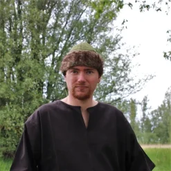 Leonardo Carbone Bonnet Vika Birka, Vert -Vêtements Viking Soldes Magasin bonnet vika birka vert 4