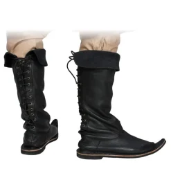 Epic Armoury Bottes Du 15ème Siècle Noir -Vêtements Viking Soldes Magasin bottes du 15eme siecle noir 2