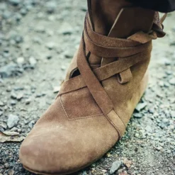 Leonardo Carbone Bottes Haithabu, Velours -Vêtements Viking Soldes Magasin bottes haithabu velours 2