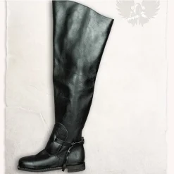 Mytholon Bottes Mousquetaire Porthos Noir -Vêtements Viking Soldes Magasin bottes mousquetaire porthos noir 2