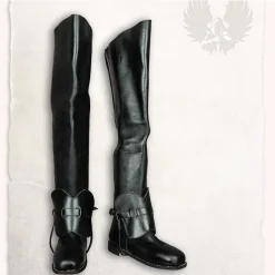 Mytholon Bottes Mousquetaire Porthos Noir -Vêtements Viking Soldes Magasin bottes mousquetaire porthos noir 3