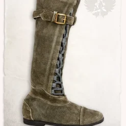 Mytholon Bottes Pirate Taras Vert Olive -Vêtements Viking Soldes Magasin bottes pirate taras vert olive 4