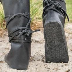 Epic Armoury Bottes Viking Rolf, Noir -Vêtements Viking Soldes Magasin bottes viking rolf noir 2