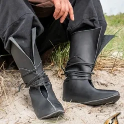 Epic Armoury Bottes Viking Rolf, Noir