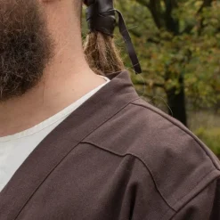 Caftan Du Haut Moyen Age Njord, Marron -Vêtements Viking Soldes Magasin caftan du haut moyen age njord marron 3