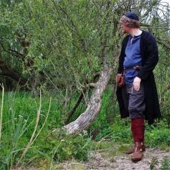 Leonardo Carbone Caftan Gustav, Noir -Vêtements Viking Soldes Magasin caftan gustav noir 3