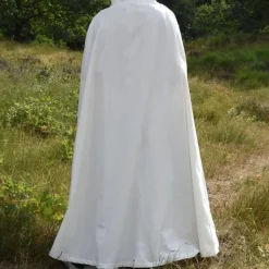 Cape En Coton Ellyn, Blanche -Vêtements Viking Soldes Magasin cape en coton ellyn blanche 2