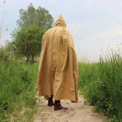 Leonardo Carbone Cape En Coton, Miel -Vêtements Viking Soldes Magasin cape en coton miel 3