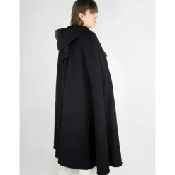 Leonardo Carbone Cape Milisant, Noir -Vêtements Viking Soldes Magasin cape milisant noir 3