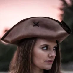 Rawblade Chapeau De Pirate Jack Rackham, Marron Se Sont Affrontés -Vêtements Viking Soldes Magasin chapeau de pirate jack rackham marron se sont affr 4