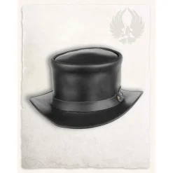 Mytholon Chapeau En Cuir Patrick, Noir