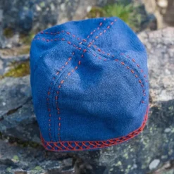 Leonardo Carbone Chapeau Viking Brodé Ulf, Bleu