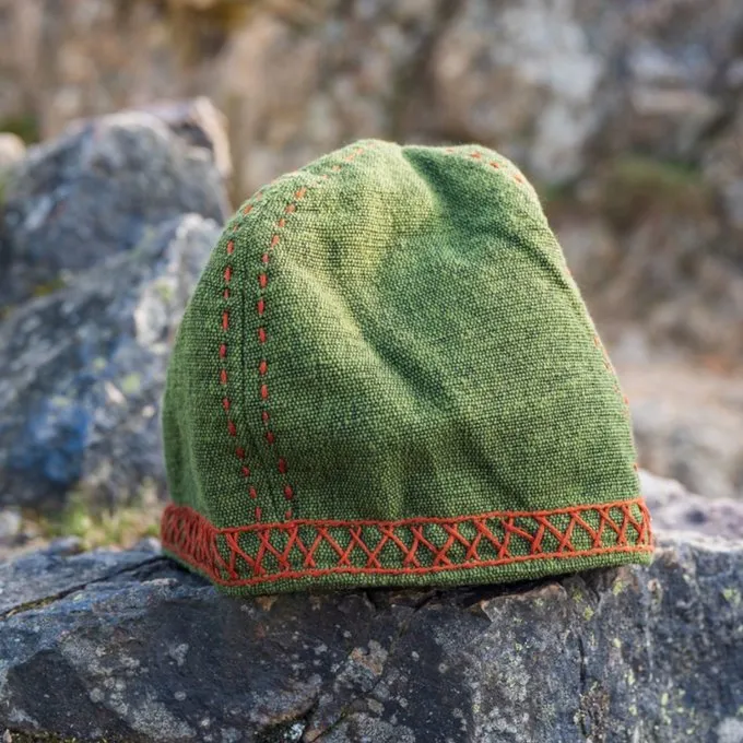 Leonardo Carbone Chapeau Viking Brodé Ulf, Vert 3 Leonardo Carbone Chapeau Viking Brodé Ulf, Vert