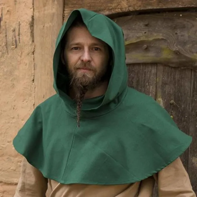 Epic Armoury Chaperon Médiéval Walt, Vert 3 Epic Armoury Chaperon Médiéval Walt, Vert