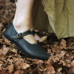 Epic Armoury Chaussures Dames Médiévales Astrid, Noires -Vêtements Viking Soldes Magasin chaussures dames medievales astrid noires 5