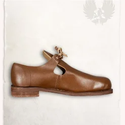 Mytholon Chaussures Renaissance Nolthe Brun -Vêtements Viking Soldes Magasin chaussures renaissance nolthe brun 2