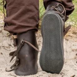 Epic Armoury Chaussures Viking Jorvik Avec Semelle En Caoutchouc, Marron -Vêtements Viking Soldes Magasin chaussures viking jorvik avec semelle en caoutchou 3