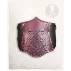 Mytholon Corset Isolde Avec Des Fleurs, Rouge-noir 13 Mytholon Corset Isolde Avec Des Fleurs, Rouge-noir -Vêtements Viking Soldes Magasin corset isolde avec des fleurs rouge noir 5