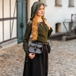 Leonardo Carbone Dames Tunique Vert Lea -Vêtements Viking Soldes Magasin dames tunique vert lea 5