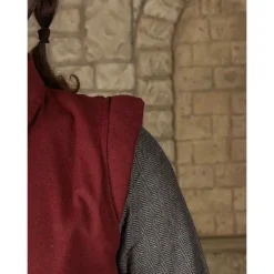 Mytholon Gilet De La Renaissance Tilly Wool, Rouge -Vêtements Viking Soldes Magasin gilet de la renaissance tilly wool rouge 2