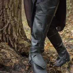 Epic Armoury Guêtres Pirate, Noir 9 Epic Armoury Guêtres Pirate, Noir -Vêtements Viking Soldes Magasin guetres pirate noir 2