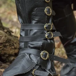 Epic Armoury Guêtres Pirate, Noir 10 Epic Armoury Guêtres Pirate, Noir -Vêtements Viking Soldes Magasin guetres pirate noir 3