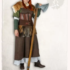 Mytholon Hangeroc Alva Brun Motif Chevrons -Vêtements Viking Soldes Magasin hangeroc alva brun motif chevrons 2