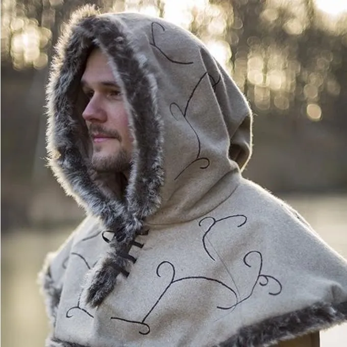 Epic Armoury Hotte Fourrure Gisla, Gris 6 Epic Armoury Hotte Fourrure Gisla, Gris – Image 4