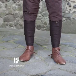 Burgschneider Leg Bandages Aki, Brun -Vêtements Viking Soldes Magasin leg bandages aki brun 2