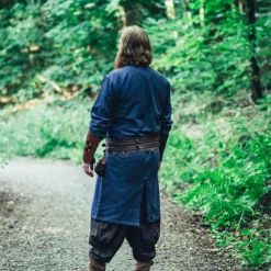 Leonardo Carbone Longue Tunique Viking Hvitserk, Bleu -Vêtements Viking Soldes Magasin longue tunique viking hvitserk bleu 2