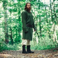 Leonardo Carbone Longue Tunique Viking Hvitserk, Verte 7 Leonardo Carbone Longue Tunique Viking Hvitserk, Verte -Vêtements Viking Soldes Magasin longue tunique viking hvitserk verte 2