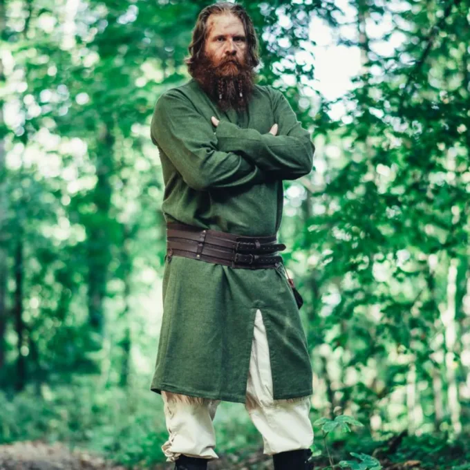 Leonardo Carbone Longue Tunique Viking Hvitserk, Verte 3 Leonardo Carbone Longue Tunique Viking Hvitserk, Verte
