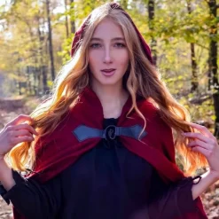 Leonardo Carbone Manteau Brodé Damia Avec Péroné, Rouge -Vêtements Viking Soldes Magasin manteau brode damia avec perone rouge 3