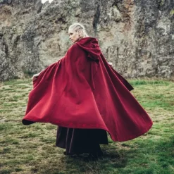 Leonardo Carbone Manteau Brodé Damia, Rouge