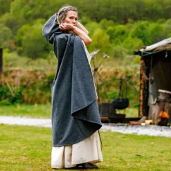 Leonardo Carbone Manteau De Laine Felis, Gris -Vêtements Viking Soldes Magasin manteau de laine felis gris 2