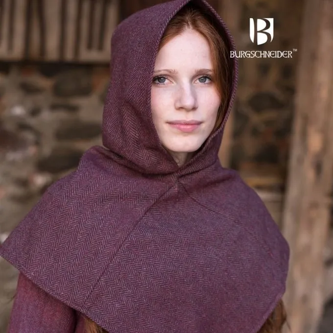 Burgschneider Motif à Chevrons Chaperon Knud, Gris Bordeaux 4 Burgschneider Motif à Chevrons Chaperon Knud, Gris Bordeaux – Image 2
