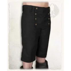 Mytholon Pantalon Pirate Franklin, Noir 10 Mytholon Pantalon Pirate Franklin, Noir -Vêtements Viking Soldes Magasin pantalon pirate franklin noir 2