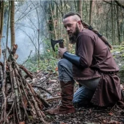 Leonardo Carbone Pantalon Viking Jorvik, Gris -Vêtements Viking Soldes Magasin pantalon viking jorvik gris 1