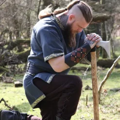 Leonardo Carbone Pantalon Viking Jorvik, Marron -Vêtements Viking Soldes Magasin pantalon viking jorvik marron 4