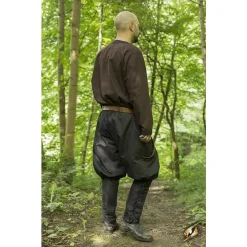 Epic Armoury Pantalon Viking Rollo, Noir -Vêtements Viking Soldes Magasin pantalon viking rollo noir 2