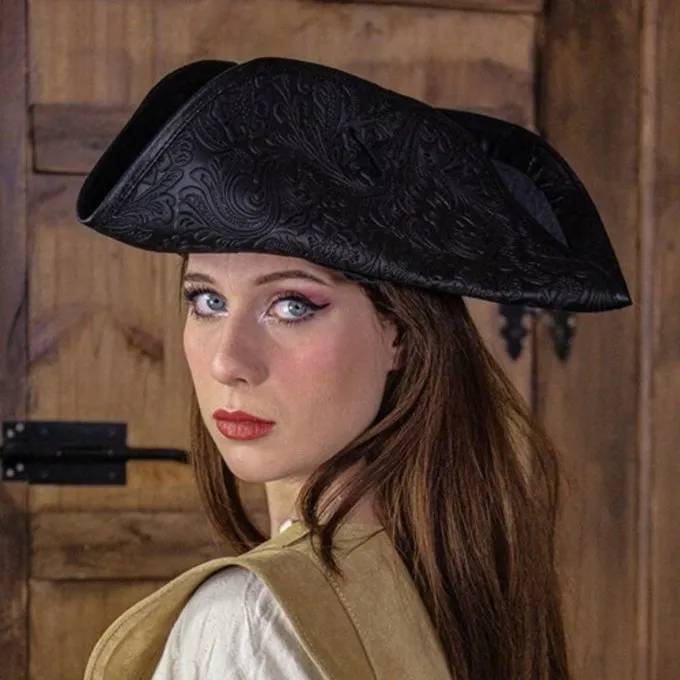 Rawblade Pirate Hat Jack Rackham, Deluxe, Noir 3 Rawblade Pirate Hat Jack Rackham, Deluxe, Noir – Image 2