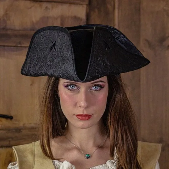 Rawblade Pirate Hat Jack Rackham, Deluxe, Noir 4 Rawblade Pirate Hat Jack Rackham, Deluxe, Noir – Image 3