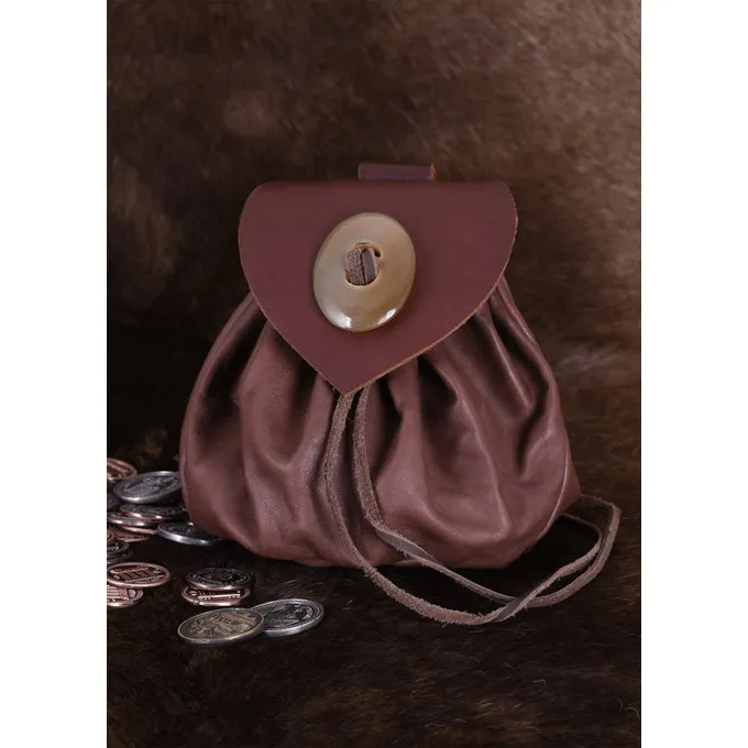 Ulfberth Pochette Argent Médiéval Oxford, Brun Foncé 4 Ulfberth Pochette Argent Médiéval Oxford, Brun Foncé – Image 2