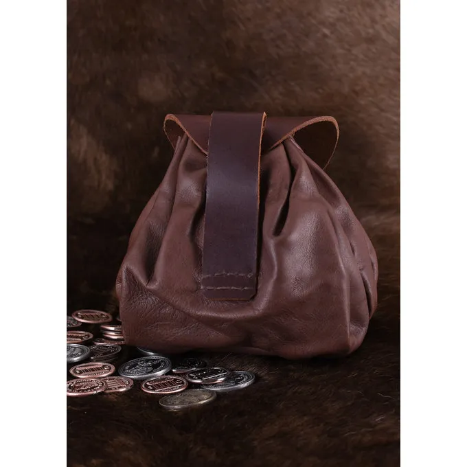 Ulfberth Pochette Argent Médiéval Oxford, Brun Foncé 5 Ulfberth Pochette Argent Médiéval Oxford, Brun Foncé – Image 3