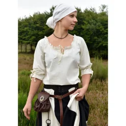 Ulfberth Pochette Argent Médiéval Oxford, Brun Foncé 13 Ulfberth Pochette Argent Médiéval Oxford, Brun Foncé -Vêtements Viking Soldes Magasin pochette argent medieval oxford brun fonce 5