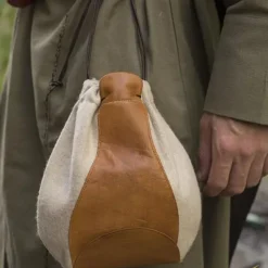 Epic Armoury Pochette En Laine, Marron Beige -Vêtements Viking Soldes Magasin pochette en laine marron beige 3