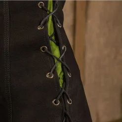 Mytholon Robe En Cuir Freya, Noir -Vêtements Viking Soldes Magasin robe en cuir freya noir 2