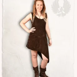 Mytholon Robe En Cuir Lunette, Noir 11 Mytholon Robe En Cuir Lunette, Noir -Vêtements Viking Soldes Magasin robe en cuir lunette noir 3