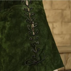 Mytholon Robe En Cuir Lunette, Vert -Vêtements Viking Soldes Magasin robe en cuir lunette vert 4